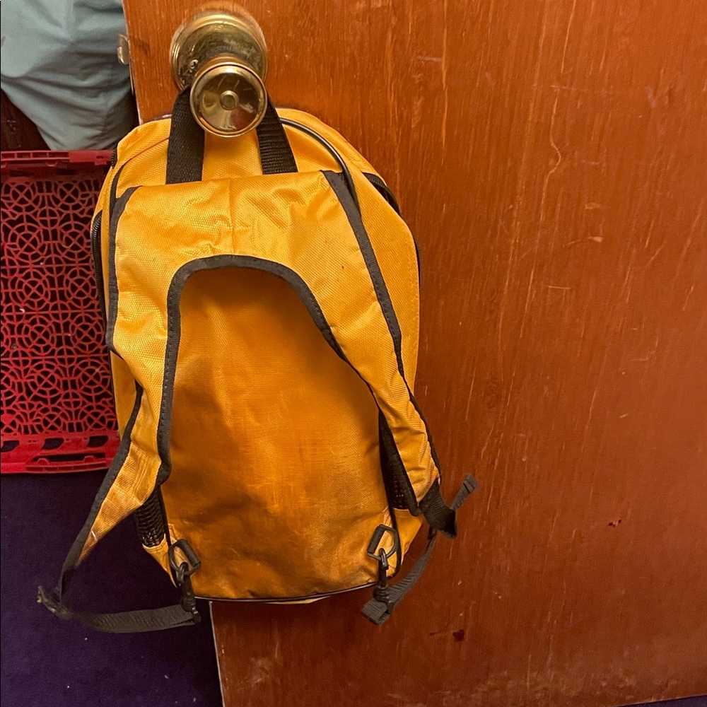 Yellow Mesh Front Men’s Backpack - Picture 2 of 2